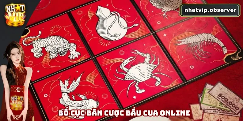 Bầu Cua Online Nhatvip – Game Dân Gian Đổi Thưởng Cực Hot 2025 Bố cục bàn chơi siêu đơn giản và dễ nhớ
